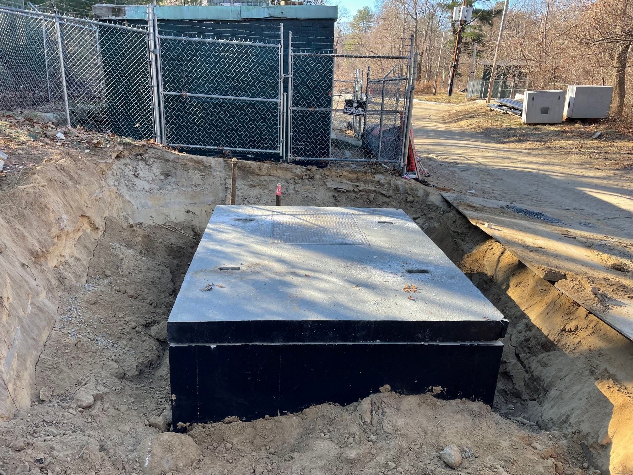 Installation of the Flow Meter Vault at the Wellfield No. 61
